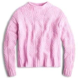 J. Crew Purple Pointelle Cable Knit Sweater Size: XXL New